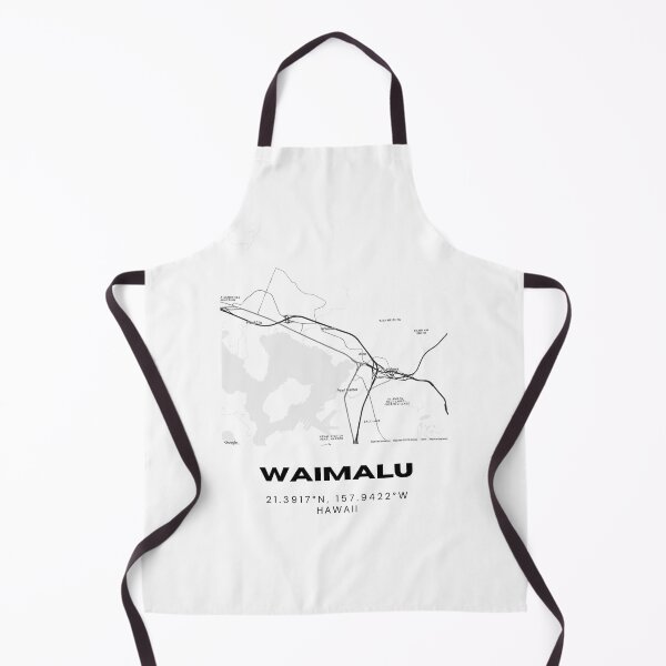 Item preview, Waimalu Hawaii Minimalist Map designed and sold by RM-Journey.