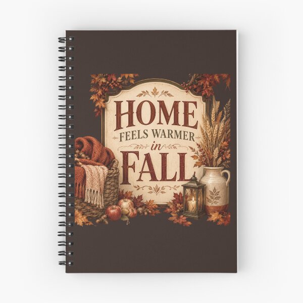 Item preview, Home Feels Warmer in Fall – Cozy Autumn Home Decor Design designed and sold by astersgraphics.