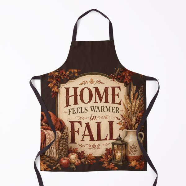 Item preview, Home Feels Warmer in Fall – Cozy Autumn Home Decor Design designed and sold by astersgraphics.