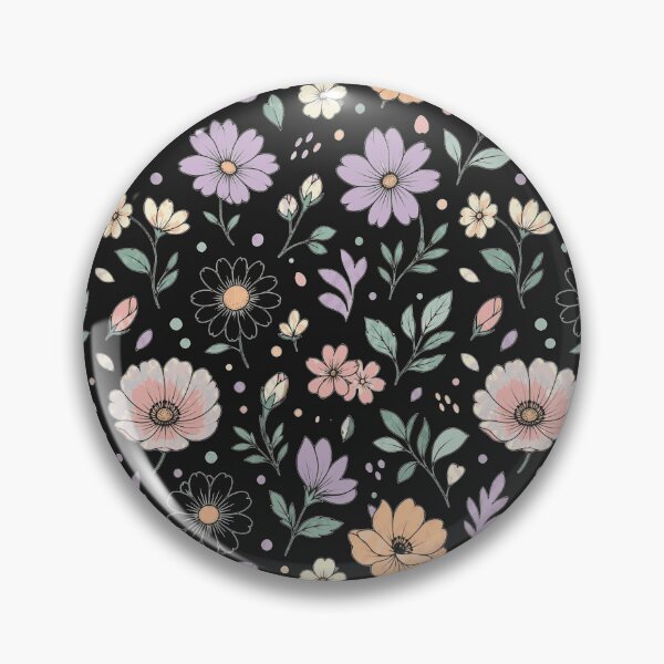 Item preview, Modern Minimalist Pastel Summer Flowers Pattern - Fine Line Botanical Art - Aesthetic Floral Decor designed and sold by BelievingCreate.