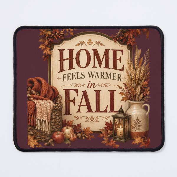 Item preview, Home Feels Warmer in Fall – Cozy Autumn Home Decor Design designed and sold by astersgraphics.