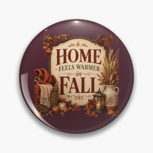 Item preview, Home Feels Warmer in Fall – Cozy Autumn Home Decor Design designed and sold by astersgraphics.