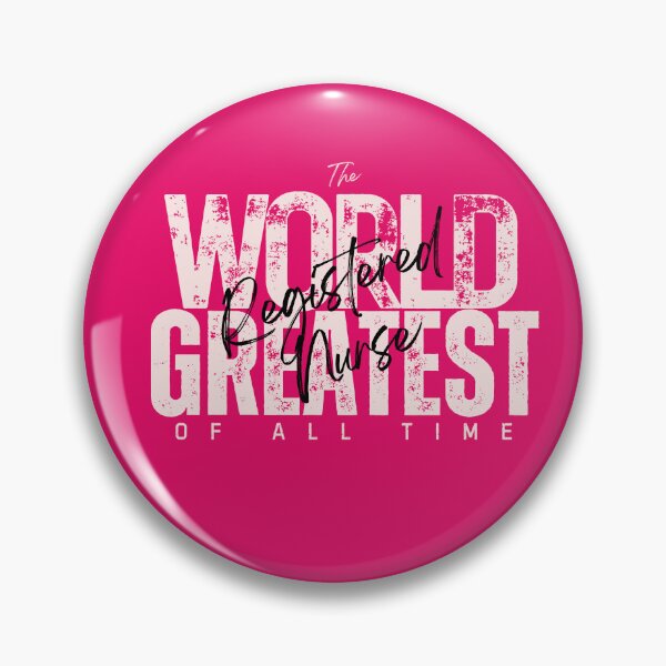 Item preview, World Greatest Registered Nurse - Coworker Going Away Present For Professional - Bold Pink designed and sold by Doiemacreations.