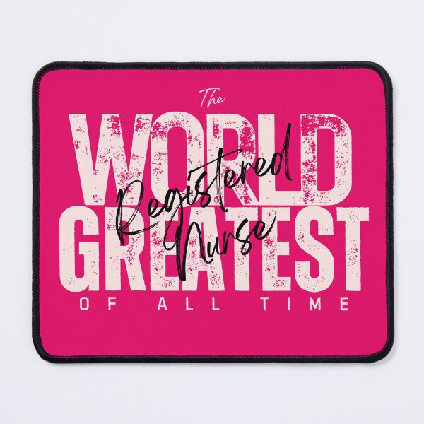 Item preview, World Greatest Registered Nurse - Coworker Going Away Present For Professional - Bold Pink designed and sold by Doiemacreations.