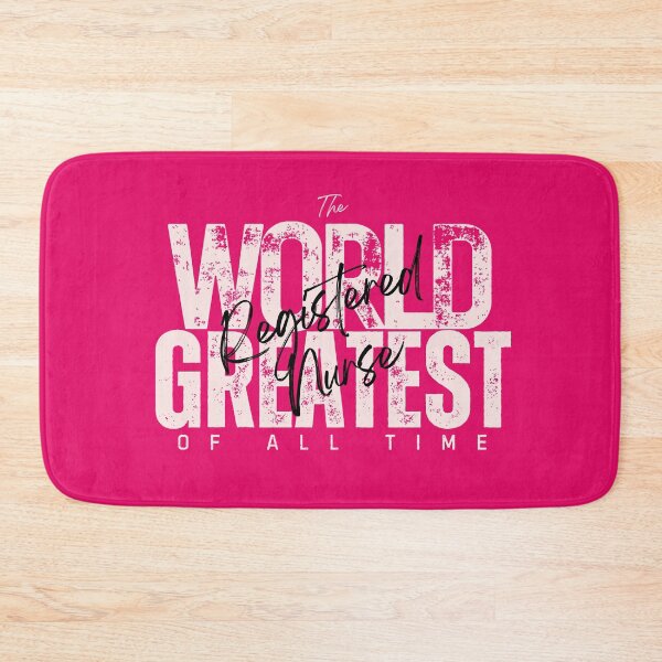 Item preview, World Greatest Registered Nurse - Coworker Going Away Present For Professional - Bold Pink designed and sold by Doiemacreations.