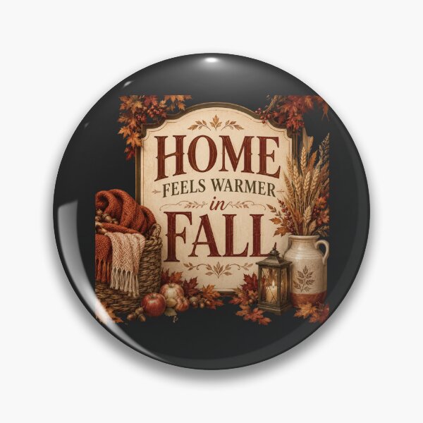 Item preview, Home Feels Warmer in Fall – Cozy Autumn Home Decor Design designed and sold by astersgraphics.