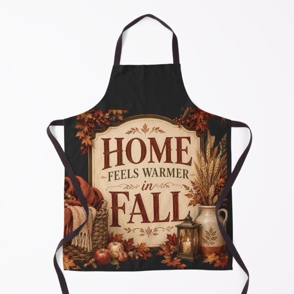 Item preview, Home Feels Warmer in Fall – Cozy Autumn Home Decor Design designed and sold by astersgraphics.