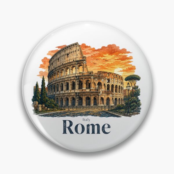 Item preview, Rome Colosseum Vintage Ink Travel Illustration designed and sold by Inkworksbyshery.