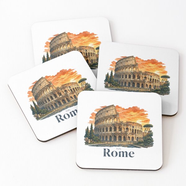 Item preview, Rome Colosseum Vintage Ink Travel Illustration designed and sold by Inkworksbyshery.