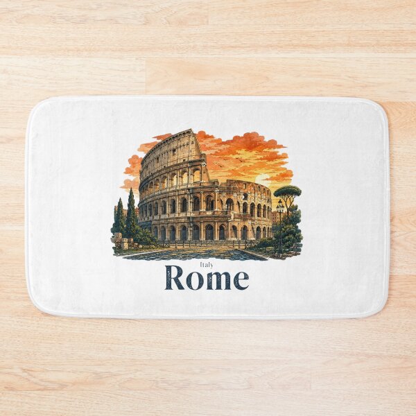 Item preview, Rome Colosseum Vintage Ink Travel Illustration designed and sold by Inkworksbyshery.