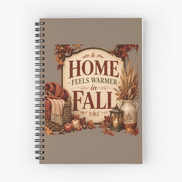 Item preview, Home Feels Warmer in Fall – Cozy Autumn Home Decor Design designed and sold by astersgraphics.
