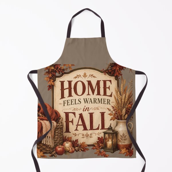 Item preview, Home Feels Warmer in Fall – Cozy Autumn Home Decor Design designed and sold by astersgraphics.