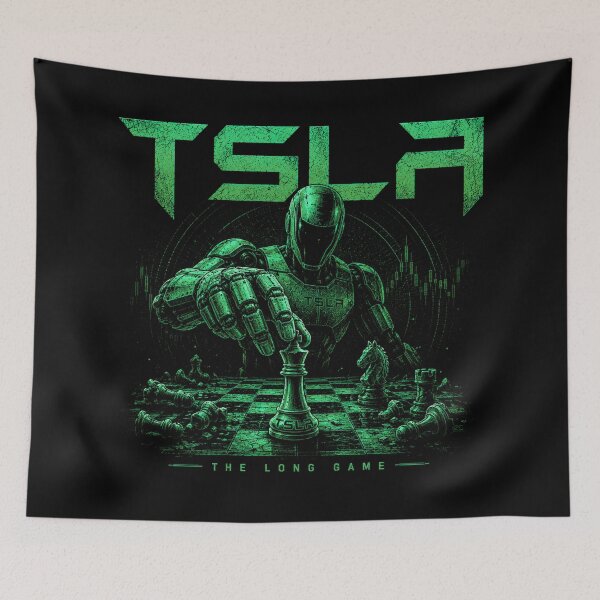 Item preview, TSLA Bull – Stock Market Investor Design designed and sold by TEEJAMBOREE.