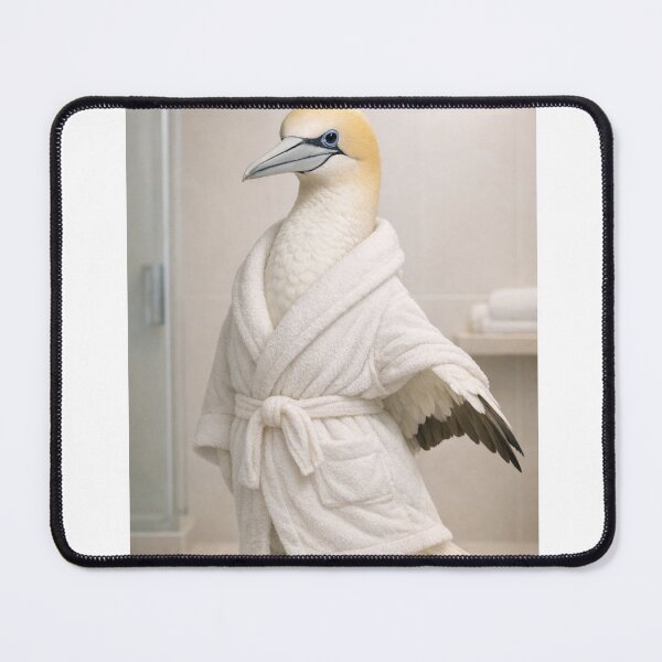 Item preview, Cozy Bathrobe Northern Gannet designed and sold by Sillytoe.