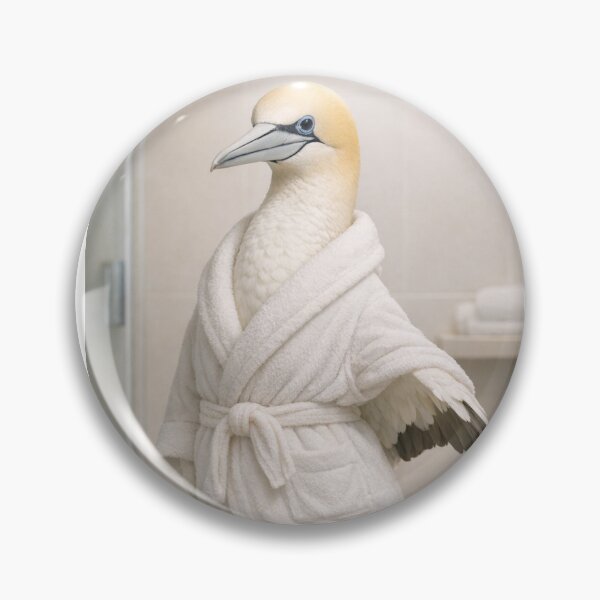 Item preview, Cozy Bathrobe Northern Gannet designed and sold by Sillytoe.