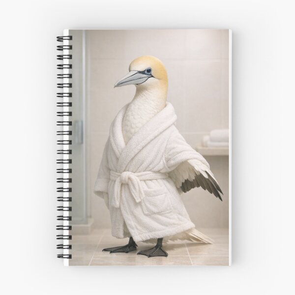 Item preview, Cozy Bathrobe Northern Gannet designed and sold by Sillytoe.