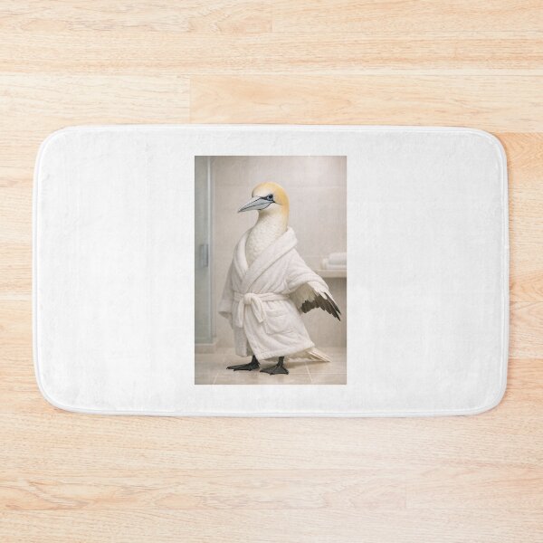 Item preview, Cozy Bathrobe Northern Gannet designed and sold by Sillytoe.