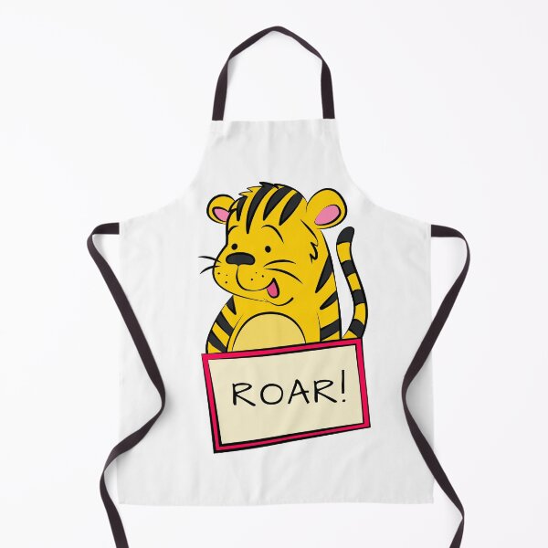 Item preview, Cute Cartoon Tiger with Roar Sign designed and sold by Ekaterina  Biserova.