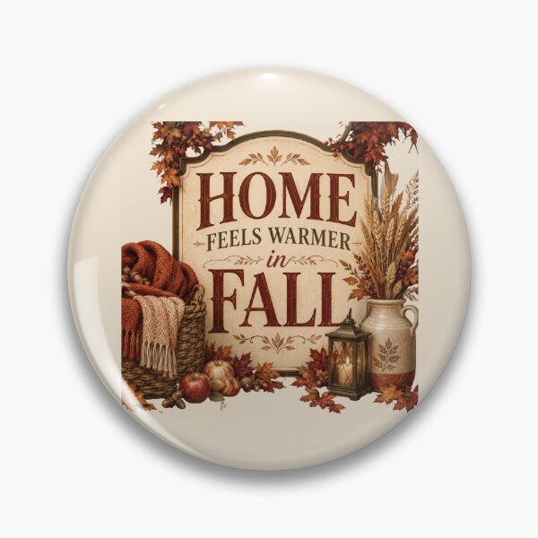 Item preview, Home Feels Warmer in Fall – Cozy Autumn Home Decor Design designed and sold by astersgraphics.