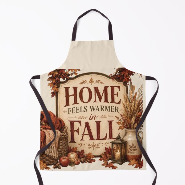 Item preview, Home Feels Warmer in Fall – Cozy Autumn Home Decor Design designed and sold by astersgraphics.