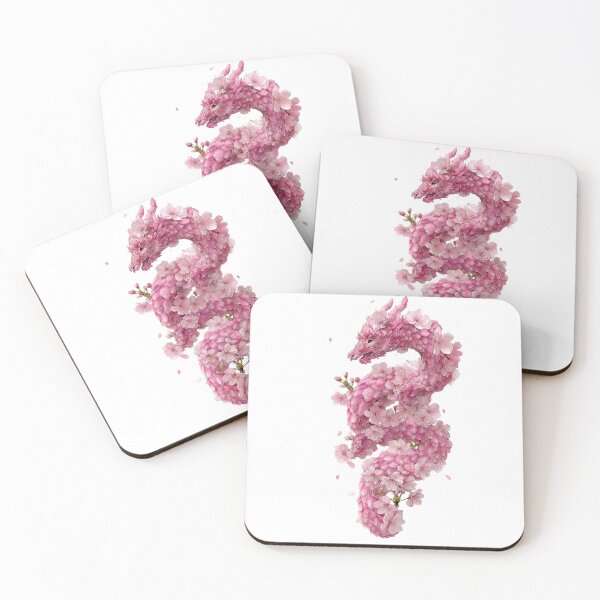 Item preview, Blooming Cherry Blossom Floral Dragon  designed and sold by LC&LCPlatform.