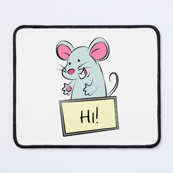Item preview, Cute Cartoon Mouse with Hi Sign designed and sold by Ekaterina  Biserova.