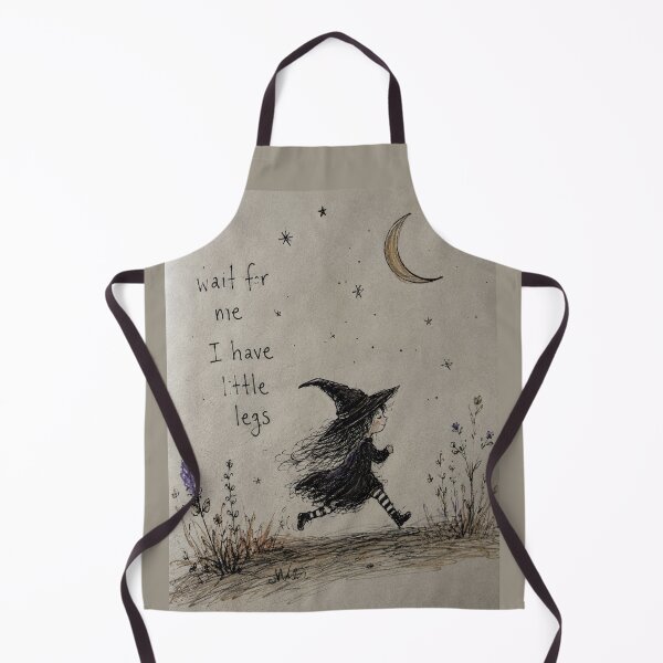 Item preview, Wait for Me I Have Little Legs – Whimsical Little Witch designed and sold by GraveyardGlam.