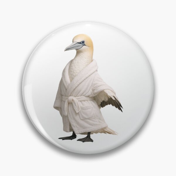 Item preview, Relaxing Bathrobe Northern Gannet designed and sold by Sillytoe.