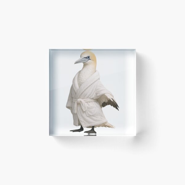Item preview, Relaxing Bathrobe Northern Gannet designed and sold by Sillytoe.