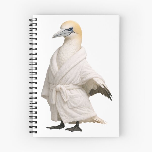 Item preview, Relaxing Bathrobe Northern Gannet designed and sold by Sillytoe.