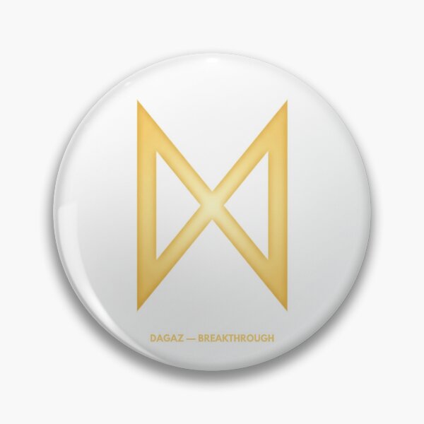 Item preview, Cyber Dagaz Rune Norse Breakthrough Symbol designed and sold by CalmFrameArt.