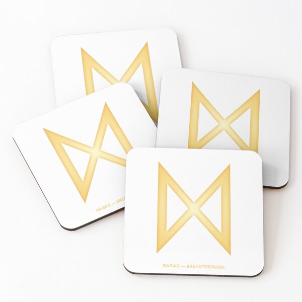 Aperçu de l'œuvre Rune Cyber Dagaz Symbole de percée nordique créée et vendue par CalmFrameArt.