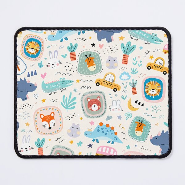 Item preview, Cute Animal Pattern for Kids Dinosaur, Lion & Fox Back-to-School Design designed and sold by Bloomie_Studio .