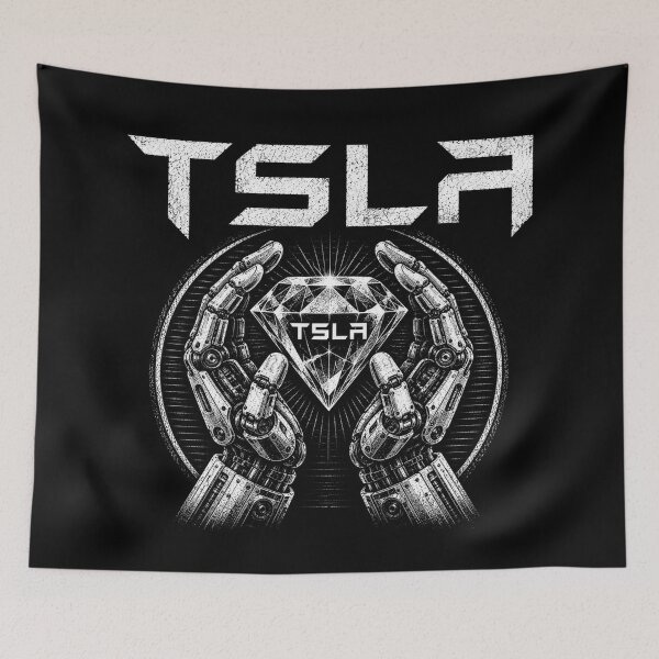 Item preview, TSLA Bull – Stock Market Investor Design designed and sold by TEEJAMBOREE.