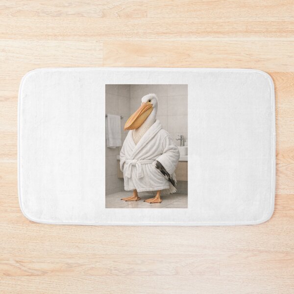 Item preview, Cozy Bathrobe Pelican designed and sold by Sillytoe.