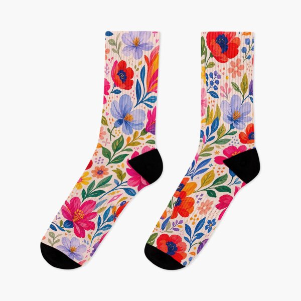 Item preview, Floral pattern cherry and colorful roses designed and sold by Bloomie_Studio .