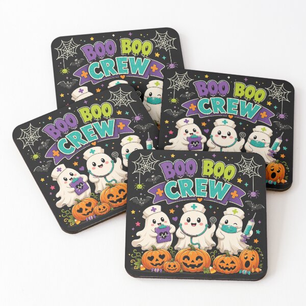 Item preview, Boo Boo Crew Halloween Pumpkin designed and sold by Rezzonposter.