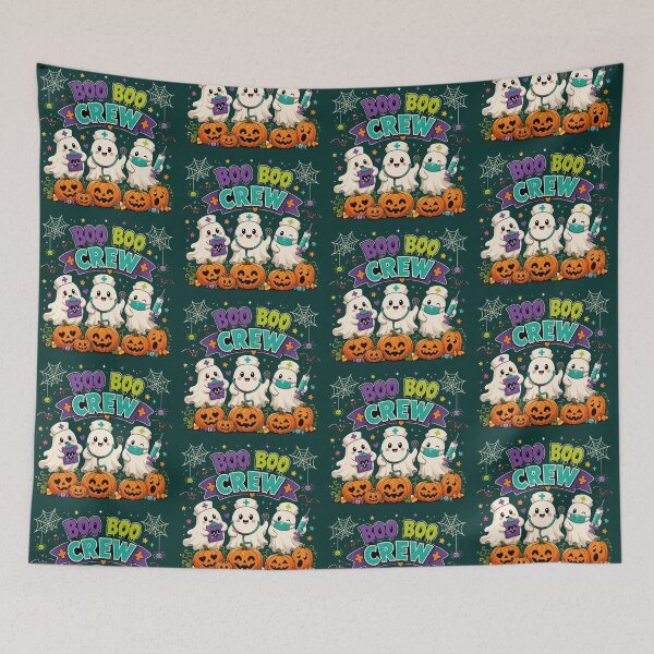 Item preview, Boo Boo Crew Halloween Pumpkin designed and sold by Rezzonposter.