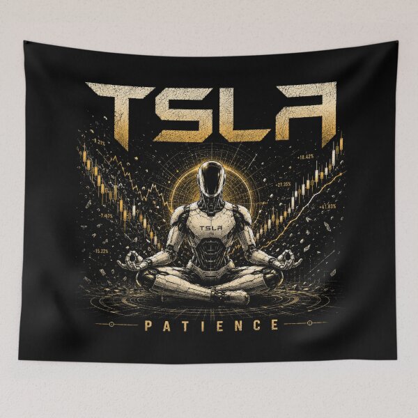 Item preview, TSLA Bull – Stock Market Investor Design designed and sold by TEEJAMBOREE.