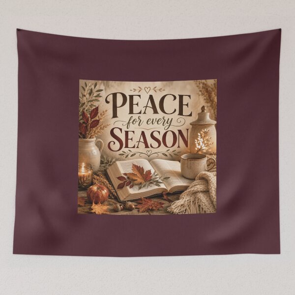 Item preview, Peace for Every Season – Christian Autumn Faith Design designed and sold by astersgraphics.