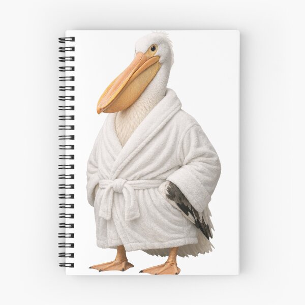 Item preview, Relaxing Bathrobe Pelican designed and sold by Sillytoe.