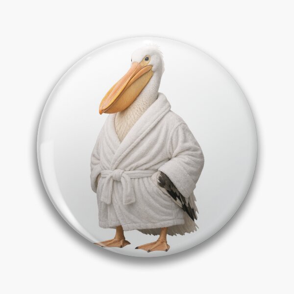 Item preview, Relaxing Bathrobe Pelican designed and sold by Sillytoe.