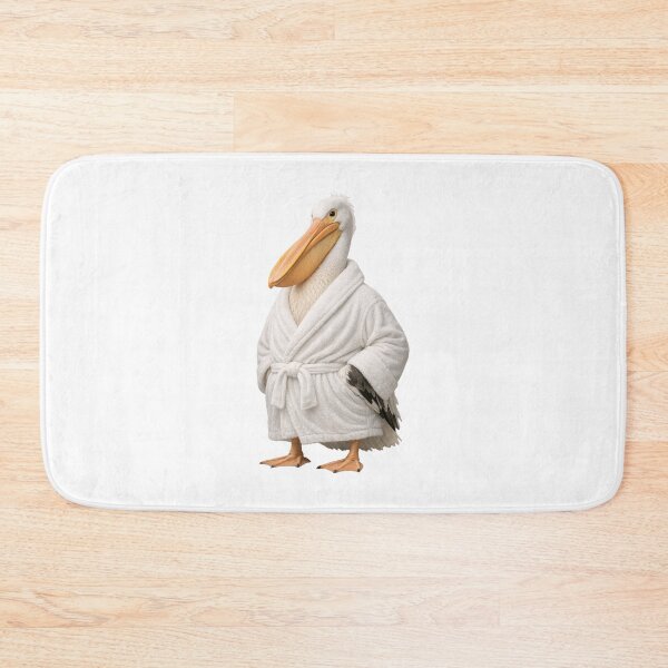 Item preview, Relaxing Bathrobe Pelican designed and sold by Sillytoe.
