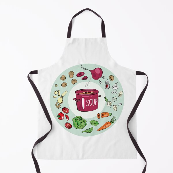 Item preview, Illustrated Vegetable Soup Recipe designed and sold by Ekaterina  Biserova.
