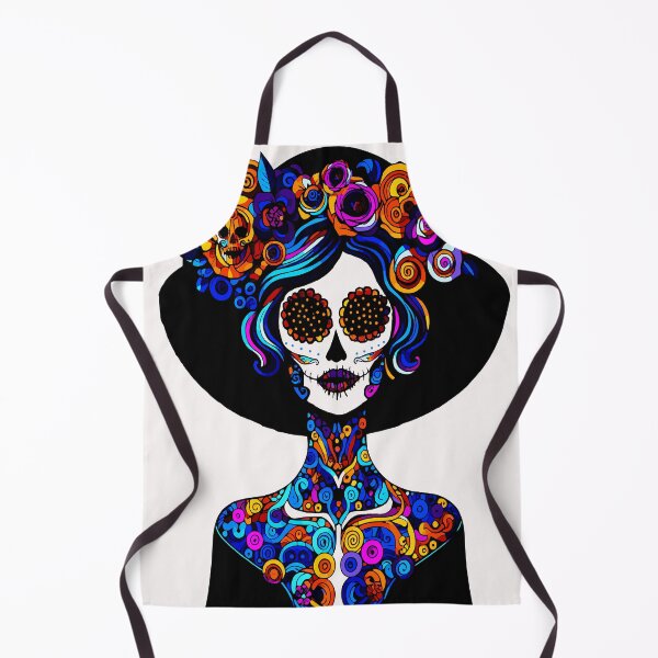 Item preview, Catrina Colorful Sugar Skull Illustration designed and sold by  Ojo de Lilith.
