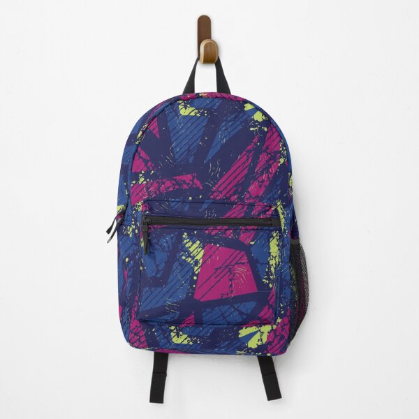 Item preview, Cyberpunk Lime and Magenta Grunge Abstract Student Pattern designed and sold by ImStickerHappy.