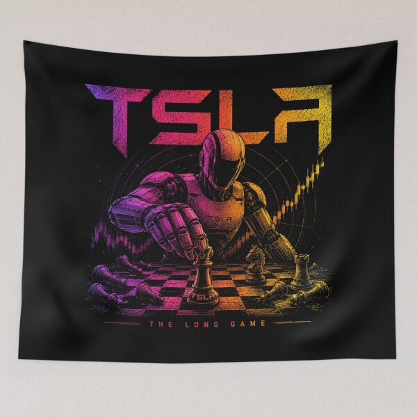 Item preview, TSLA Bull – Stock Market Investor Design designed and sold by TEEJAMBOREE.
