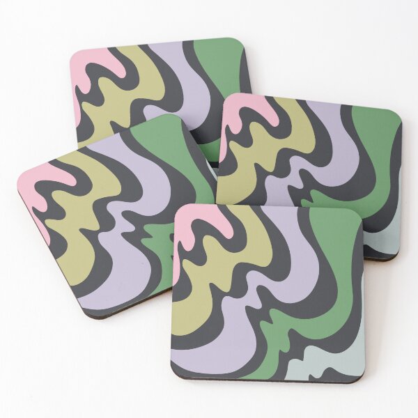 Item preview, Groovy Retro Abstract 70s Aesthetic Sticker designed and sold by sophsmaries.