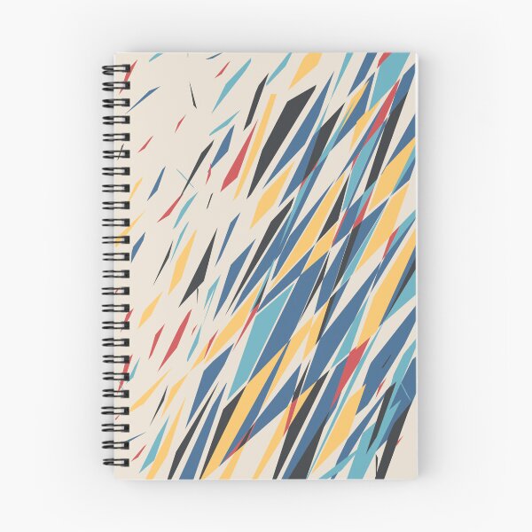 Item preview, Retro Abstract Geometric Shard Cream and Teal Student Pattern designed and sold by ImStickerHappy.