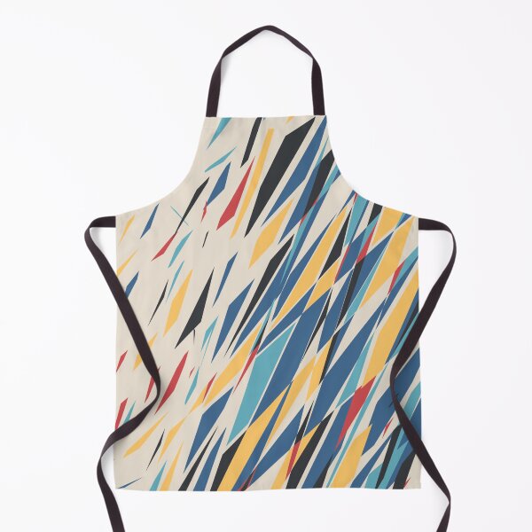 Item preview, Retro Abstract Geometric Shard Cream and Teal Student Pattern designed and sold by ImStickerHappy.